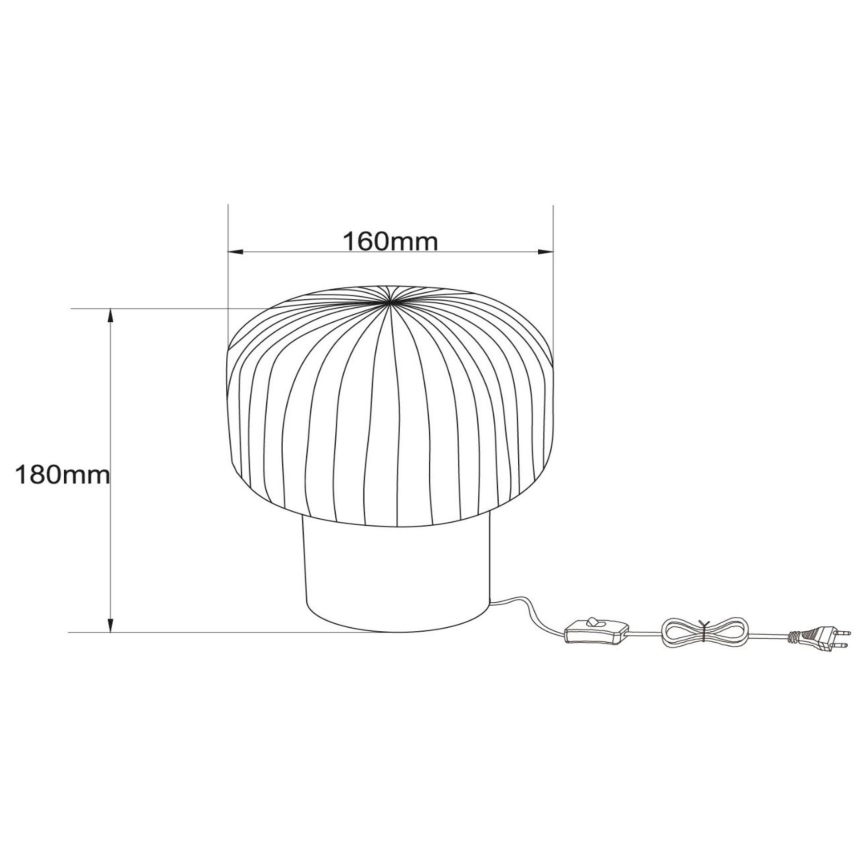 Lucide 78595/01/30 - Stolní lampa JANY 1xE14/25W/230V černá