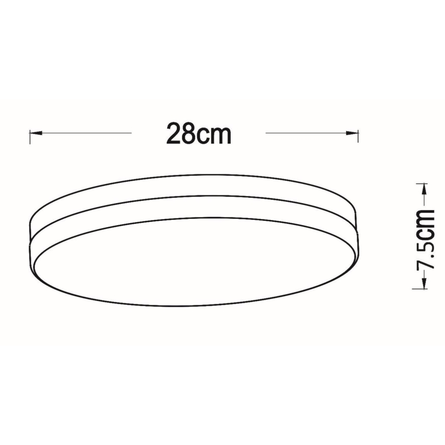 Lucide 79111/30/31 - LED Koupelnové stropní svítidlo se senzorem BISKIT LED/18W/230V pr. 28 cm IP44 bílá