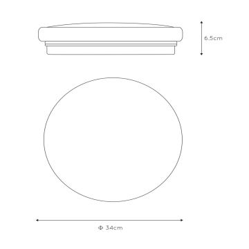 Lucide 79199/26/61 - LED Stropní svítidlo OTIS 1xLED/26W/230V