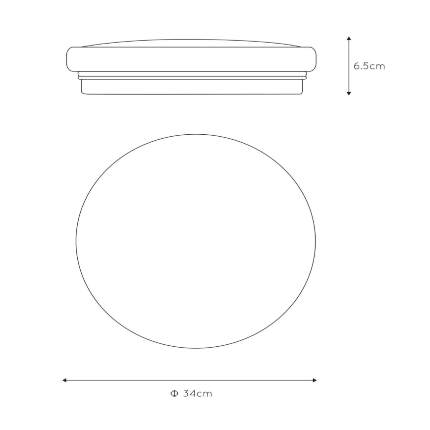 Lucide 79199/26/61 - LED Stropní svítidlo OTIS 1xLED/26W/230V