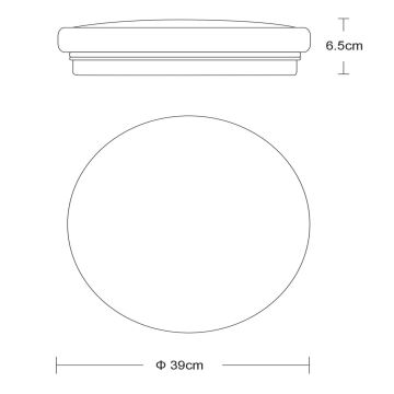 Lucide 79199/32/61 - LED Stropní svítidlo OTIS 1xLED/32W/230V