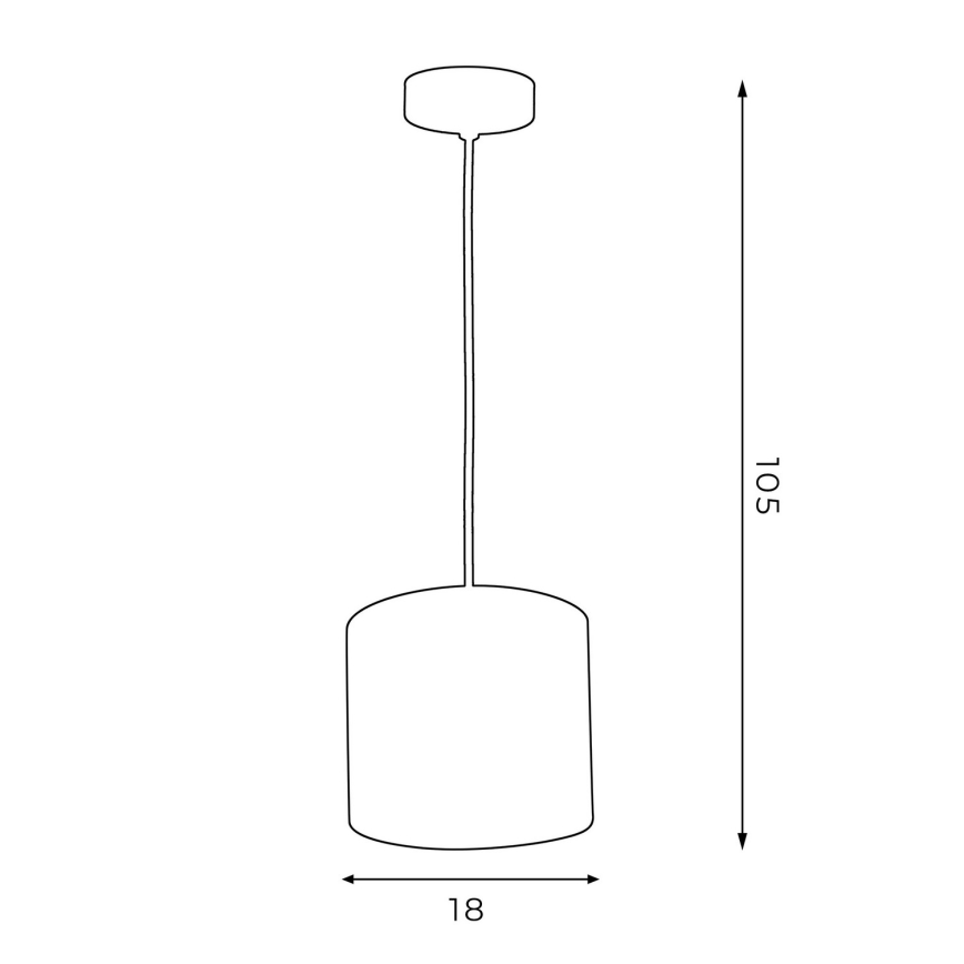 Lustr na lanku ARDEN 1xE27/60W/230V pr. 18 cm fialová/zlatá