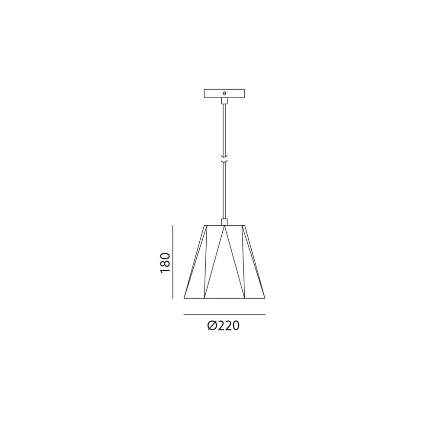 Lustr na lanku PITTORE 1xE27/25W/230V