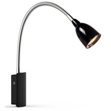 Markslöjd 105940 - LED Flexibilní lampička TULIP LED/2,5W/230V černá