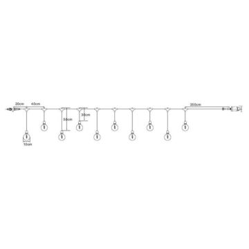 Markslöjd 108021 - LED Venkovní řetěz GARDEN24 START 7,5m 10xLED/2,9W/230V IP44