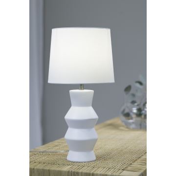 Markslöjd 108448 - Stolní lampa SIENNA 1xE27/40W/230V bílá