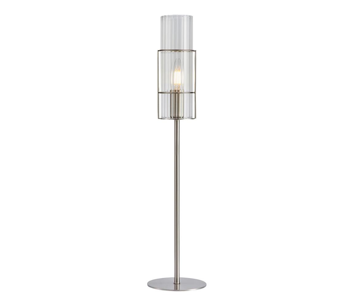 Markslöjd Markslöjd 108558 - Stolní lampa TUBO 1xE14/40W/230V 65 cm lesklý chrom/čirá 