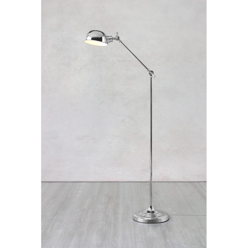 Markslöjd 108585 - Stojací lampa PORTLAND 1xE27/40W/230V lesklý chrom