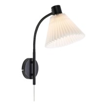 Markslöjd 108752 - Nástěnná lampa MIRA 1xE14/40W/230V černá/bílá