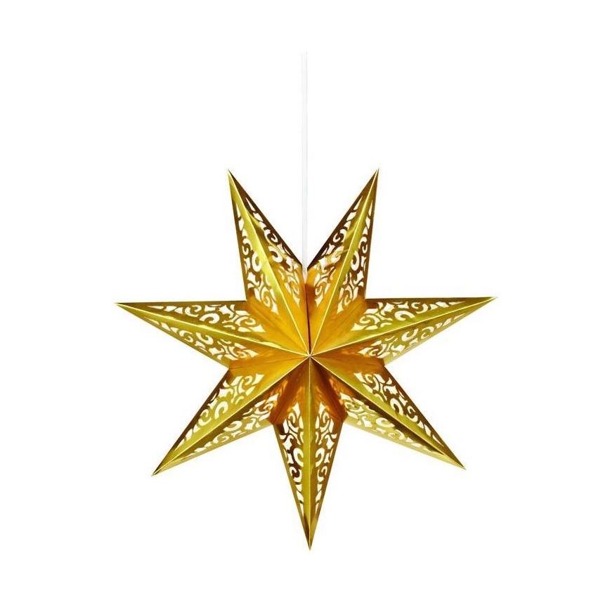 Markslöjd 702830 - Vánoční dekorace SATURNUS 1xE14/25W/230V pr. 45 cm zlatá