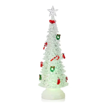 Markslöjd 705014 - LED Vánoční dekorace HAGABERG 20xLED/0,5W/3xAAA stříbrná