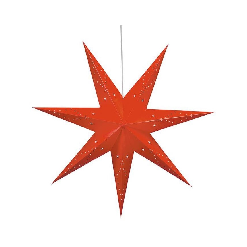 Markslöjd 8102,130 - Vánoční dekorace SATURNUS 1xE14/25W/230V pr. 45 cm červená