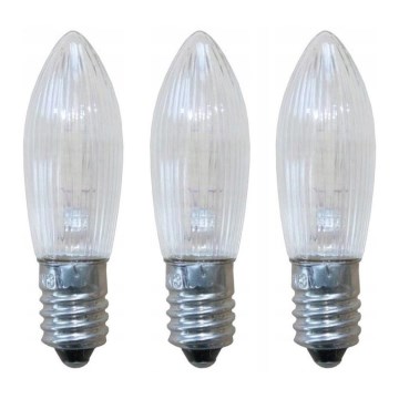 Markslöjd 8263 - SADA 3x Vánoční žárovka TOPPLAMPA E10/3W/34V