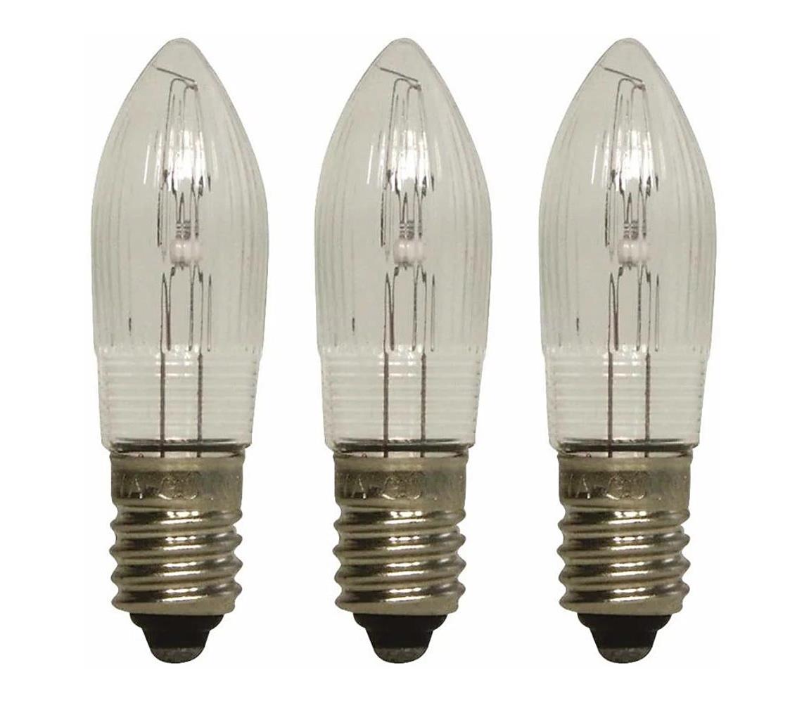 Markslöjd Markslöjd 8264 - SADA 3x Vánoční žárovka TOPPLAMPA E10/3W/55V 