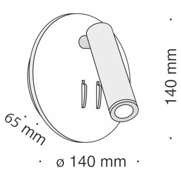 Maytoni C176-WL-01-6W-B - LED Nástěnné bodové svítidlo IOS LED/9W/230V černá