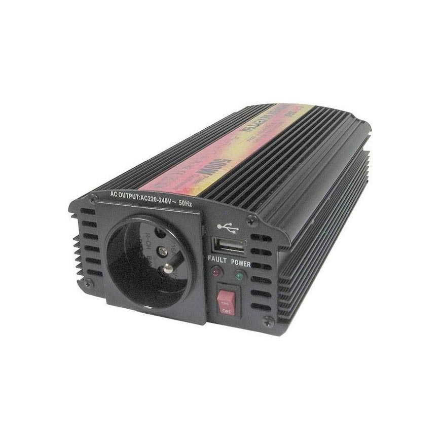 Měnič napětí 500W/24V/230V