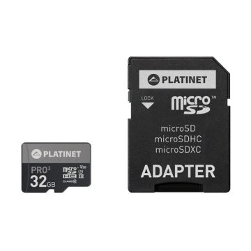 MicroSDHC 32GB U3 Pro 90MB/s + SD adaptér