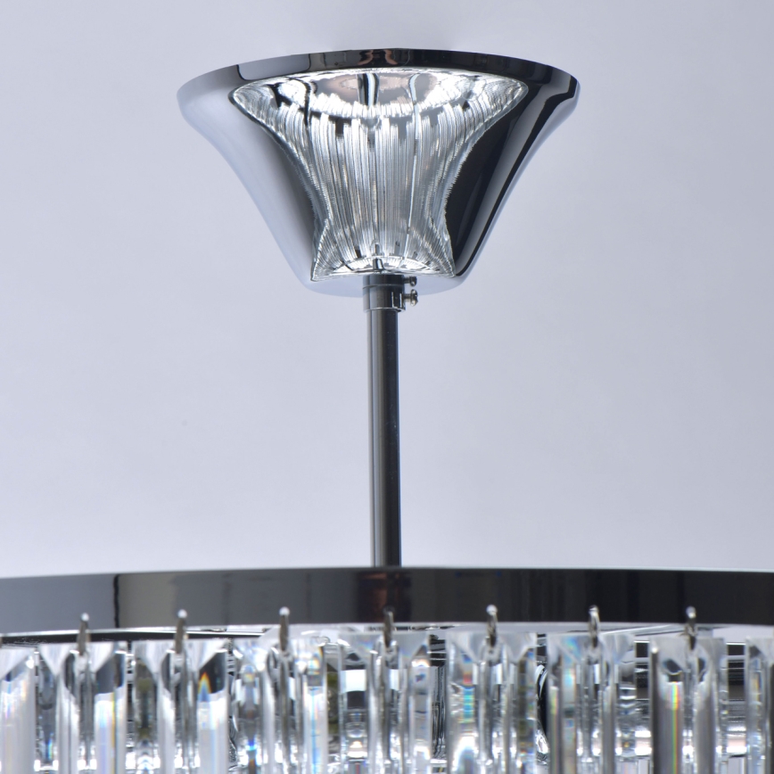 MW-LIGHT - Křišťálový lustr na tyči CRYSTAL 5xE14/60W/230V