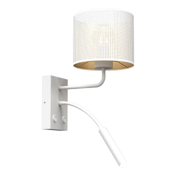 Nástěnná lampa LOFT SHADE 1xE27/60W+1xG9/8W/230V bílá/zlatá