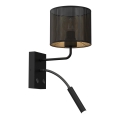 Nástěnná lampa LOFT SHADE 1xE27/60W+1xG9/8W/230V černá/zlatá