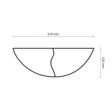 Nástěnné svítidlo FALA 1xE14/12W/230V sádra/bílá