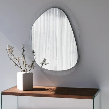 Nástěnné zrcadlo 55x75 cm čirá