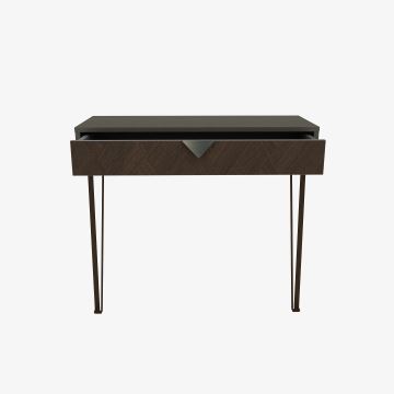 Nástěnný stolek LINEA 78x90 cm hnědá/antracit