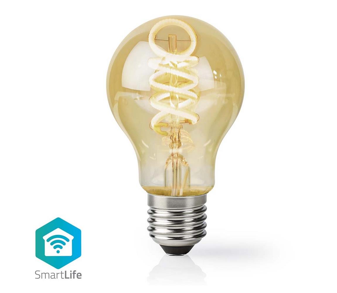  Wi-Fi Smart Bulb E27 4,9W LED žárovka, pro chytrý dům, E27, 4,9W, A60, 230V, 360lm, teplá až studená bílá, stmívatelná, zlatá WIFILRT10A60  Wi-Fi Smart Bulb E27 4,9W LED žárovka, pro