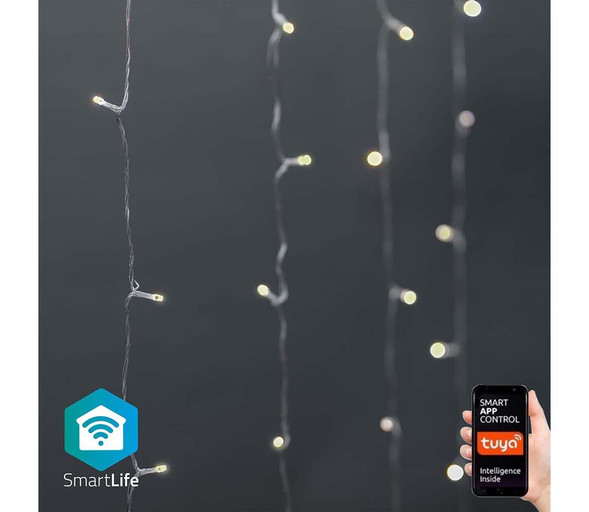 Nedis SmartLife LED Wi-Fi Teplá bílá 200 LED 3 m Android / IOS WIFILXC01W200