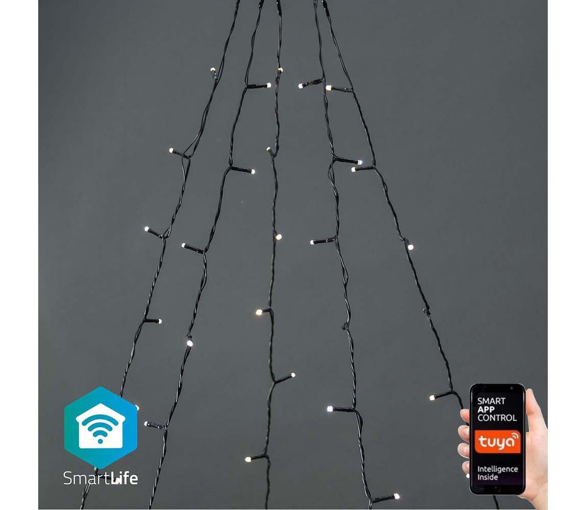 Nedis SmartLife LED Wi-Fi Teplá bílá 200 LED 5 x 4 m Android / IOS WIFILXT11W200