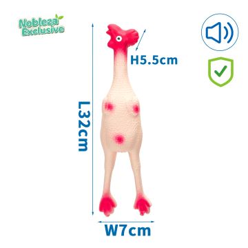 Nobleza - Pískací hračka pro psy kuře