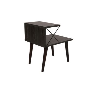 Noční stolek CROSS 55x50 cm hnědá