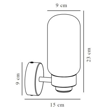 Nordlux - Koupelnové nástěnné svítidlo TUTAN 1xE14/25W/230V IP44 mosaz