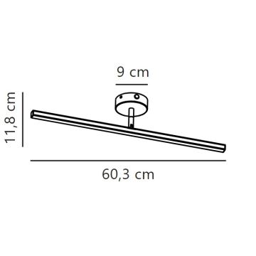 Nordlux - LED Koupelnové osvětlení zrcadla IP LED/7,2W/230V IP44 60 cm matný chrom