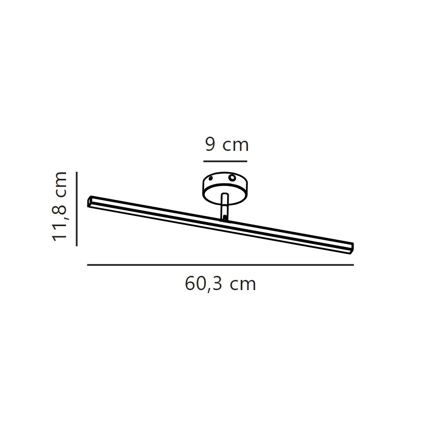 Nordlux - LED Koupelnové osvětlení zrcadla IP LED/7,2W/230V IP44 60 cm matný chrom