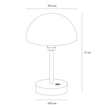 Nordlux - LED Stmívatelná nabíjecí venkovní stolní lampa ELLEN LED/2,8W/3,7V IP44 zelená