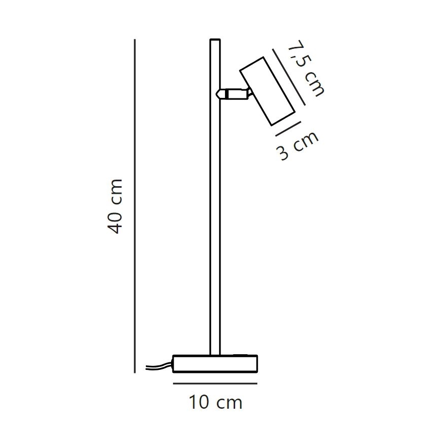 Nordlux - LED Stmívatelná stolní lampa OMARI LED/3,2W/230V černá