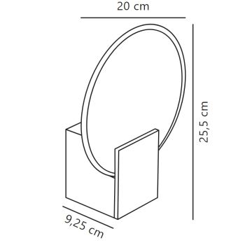 Nordlux - LED Stmívatelné koupelnové nástěnné svítidlo HESTER LED/9,5W/230V IP44 bílá