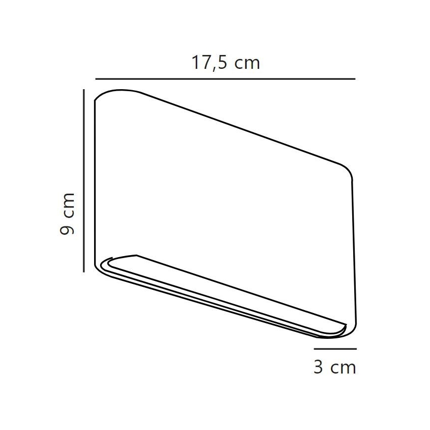 Nordlux - LED Venkovní nástěnné svítidlo KINVER LED/8,5W/230V IP54 černá