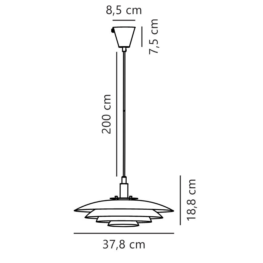 Nordlux - Lustr na lanku BRETAGNE 1xG9/25W/230V antracit