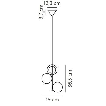 Nordlux - Lustr na lanku LILLY 3xE14/40W/230V černá