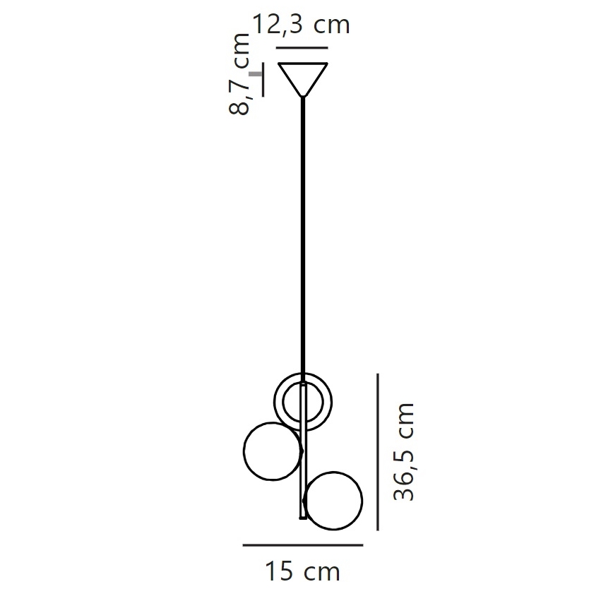 Nordlux - Lustr na lanku LILLY 3xE14/40W/230V černá