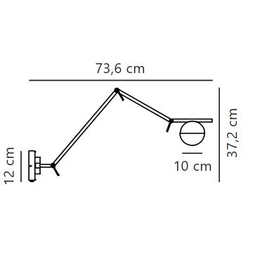 Nordlux - Nástěnná lampa CONTINA 1xG9/5W/230V mosaz