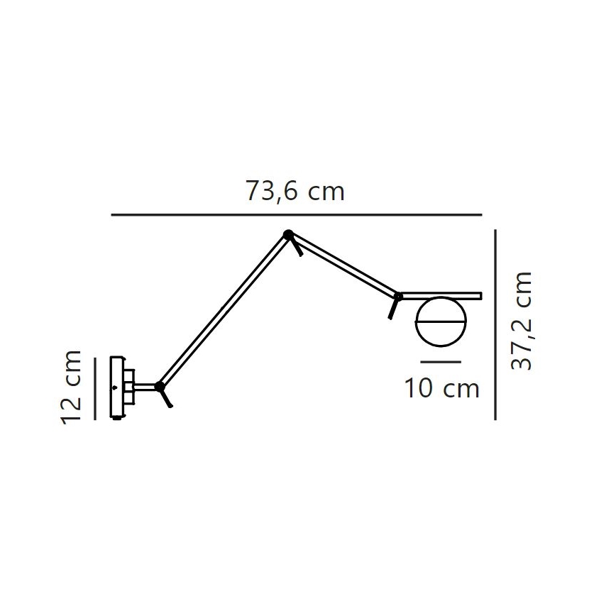 Nordlux - Nástěnná lampa CONTINA 1xG9/5W/230V mosaz