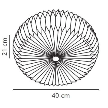 Nordlux - Nástěnné svítidlo BELLOY 2xE27/25W/230V pr. 40 cm