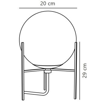 Nordlux - Stolní lampa ALTON 1xE14/15W/230V