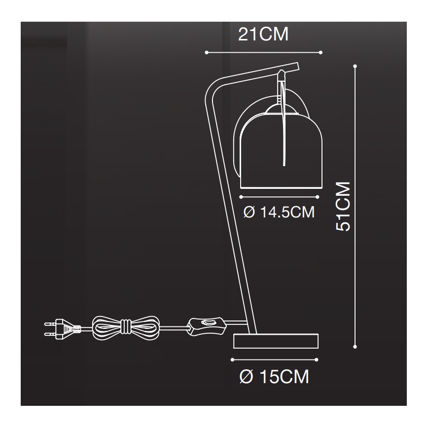 Nordlux - Stolní lampa BOSHI 1xE14/40W/230V