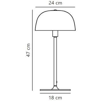 Nordlux - Stolní lampa CERA 1xE14/40W/230V zlatá