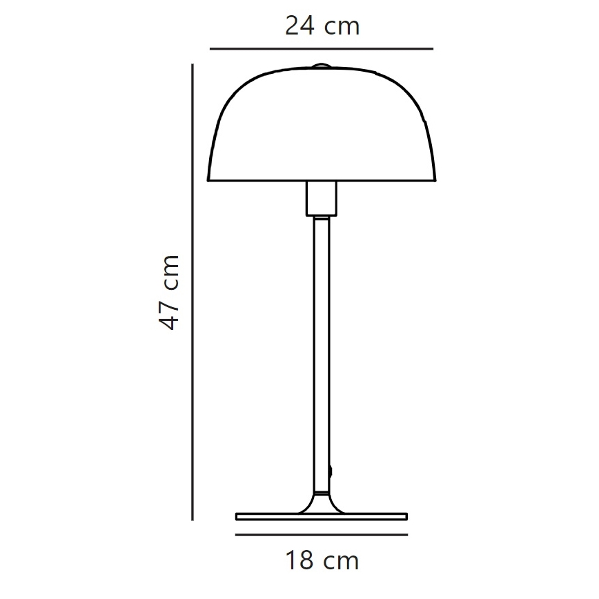 Nordlux - Stolní lampa CERA 1xE14/40W/230V zlatá