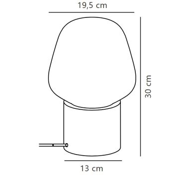 Nordlux - Stolní lampa CHRISTINA 1xE27/25W/230V beton/šedá